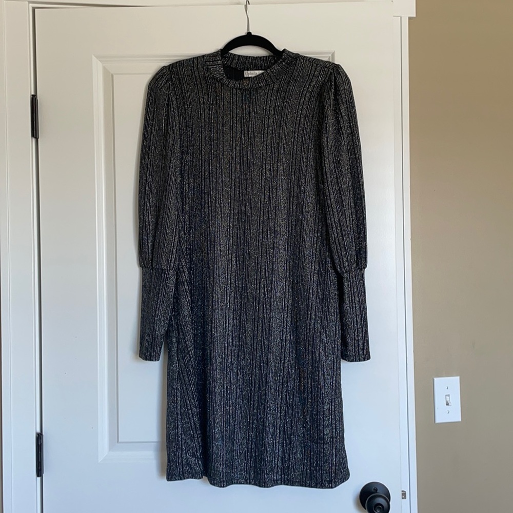 Black and silver sparkly dress